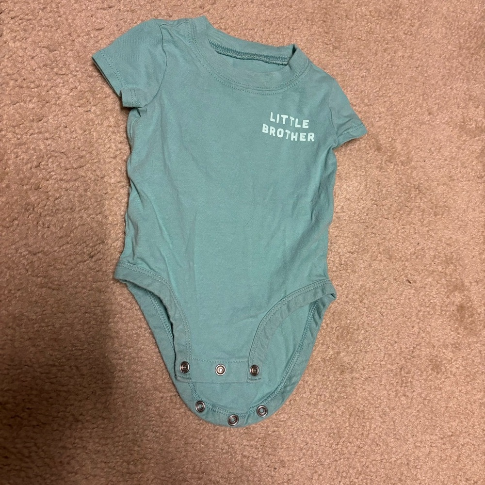 Carter's Sage Green Bodysuit One Piece Snap Closure
